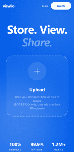 viewlio -Store. View. Share