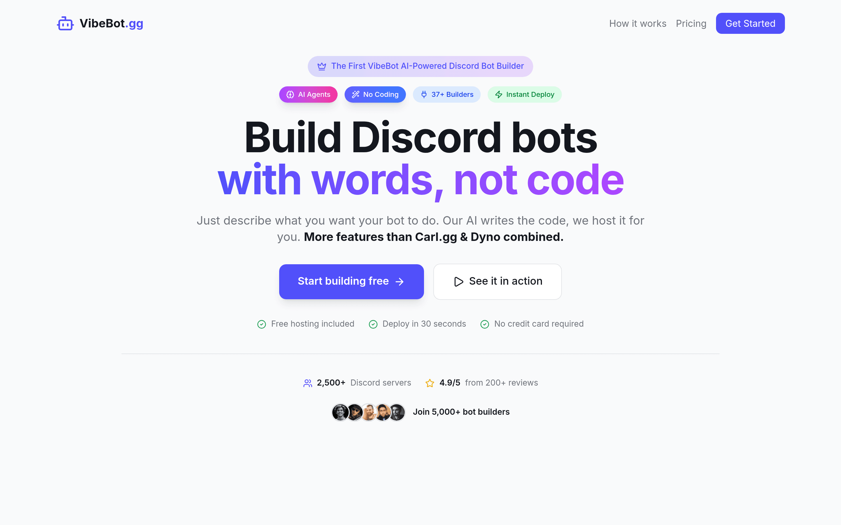 VibeBot screenshot 1