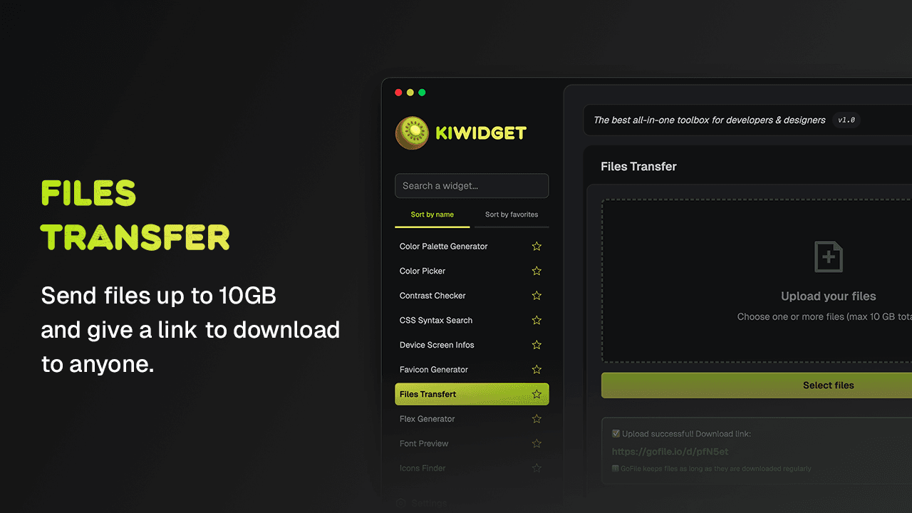 Kiwidget v1.3.0 screenshot 2