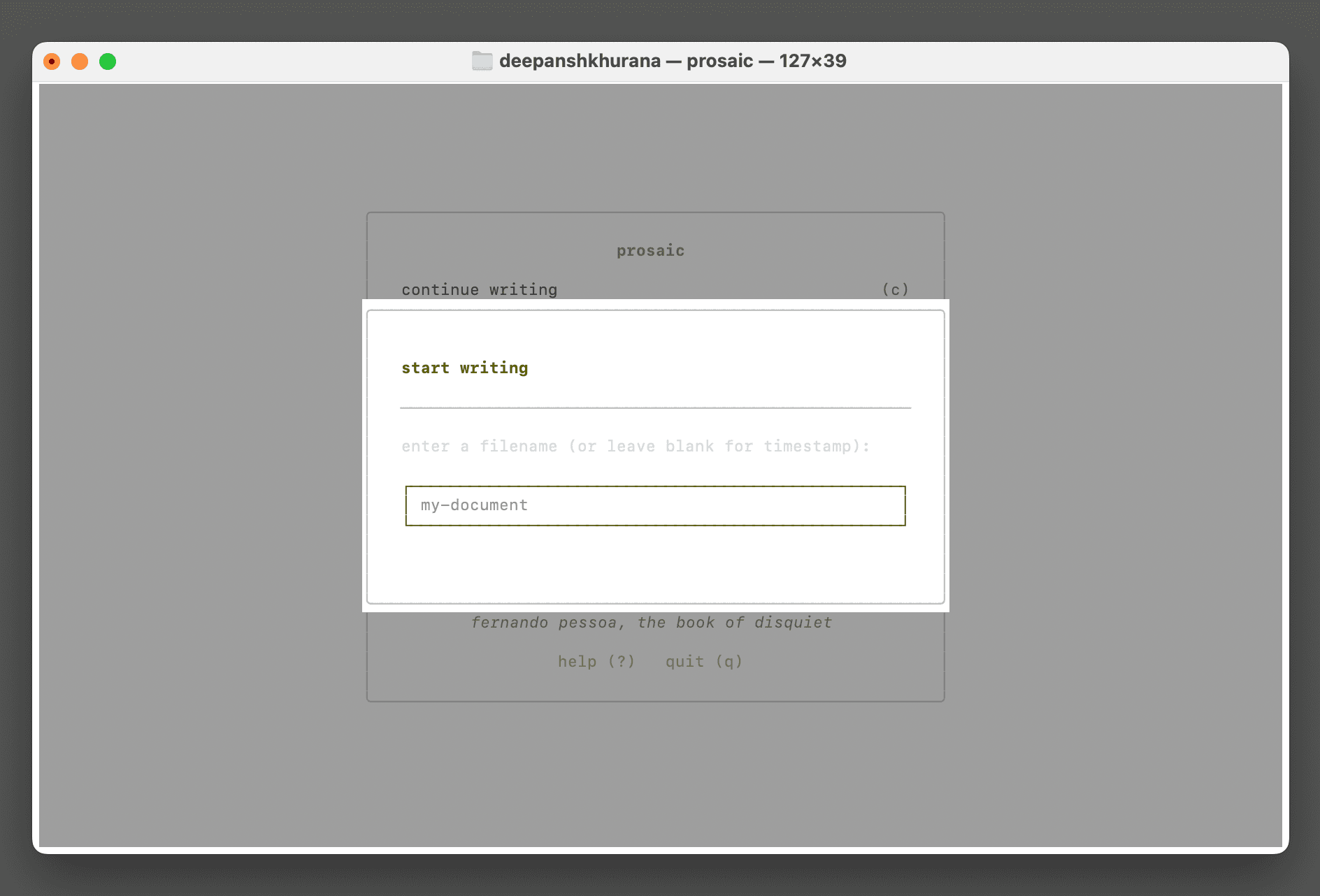 Prosaic screenshot 3
