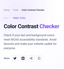 Color Contrast Checker