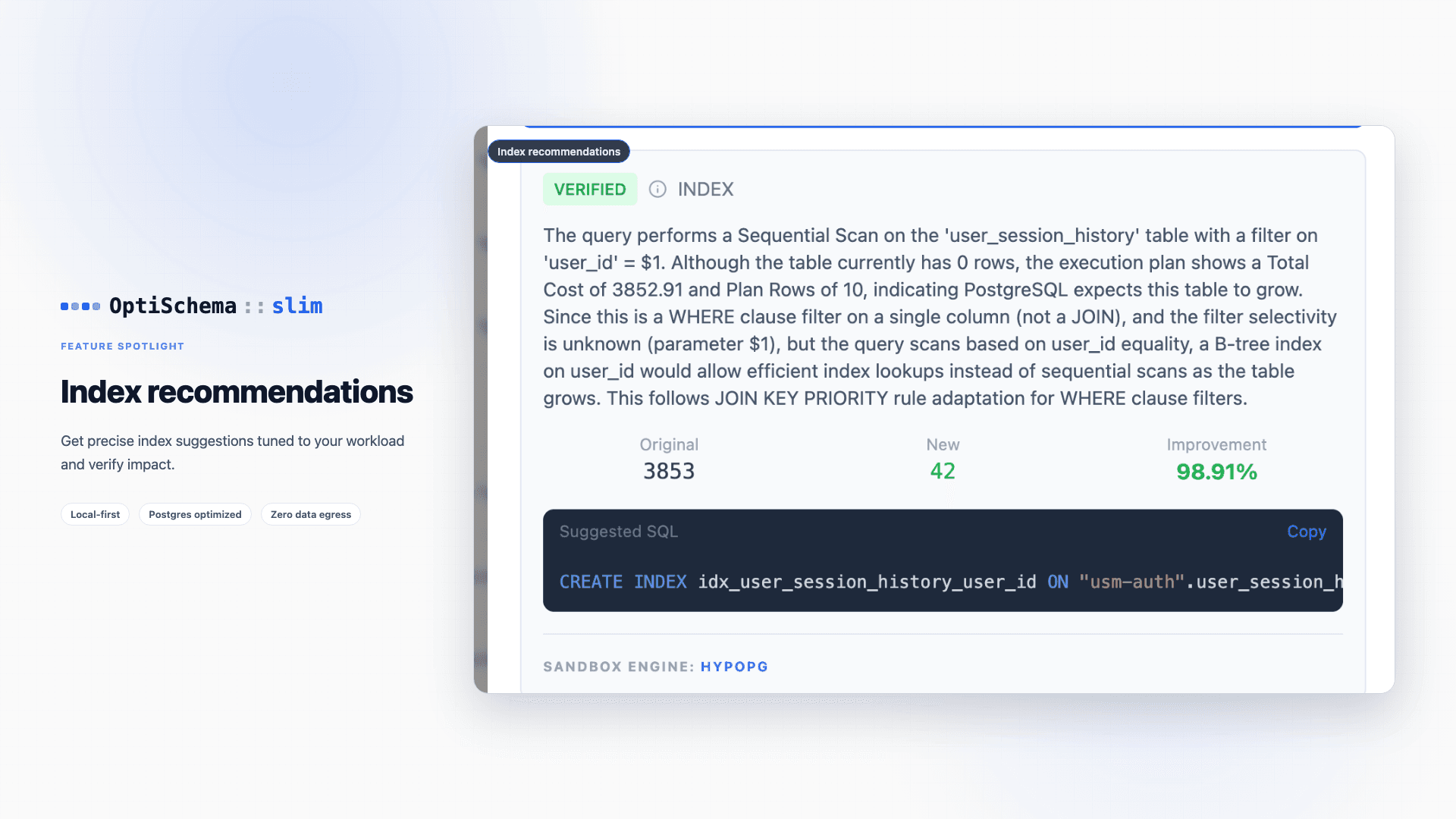 OptiSchema Slim screenshot 3