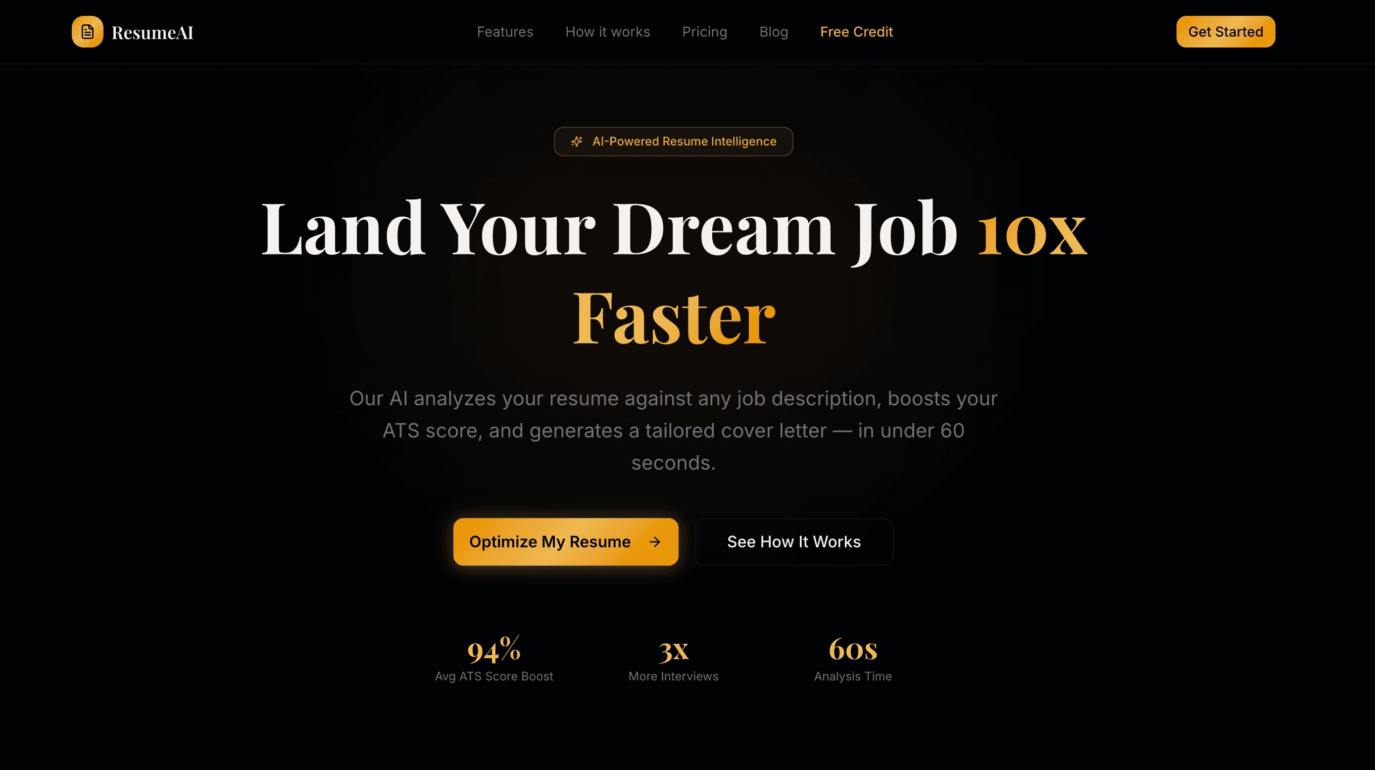 ResumeAI Optimizer screenshot 1