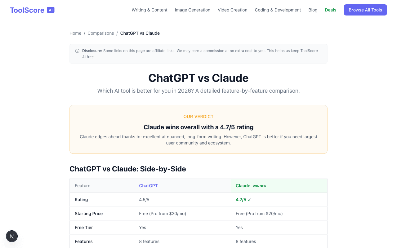 ToolScore AI screenshot 4