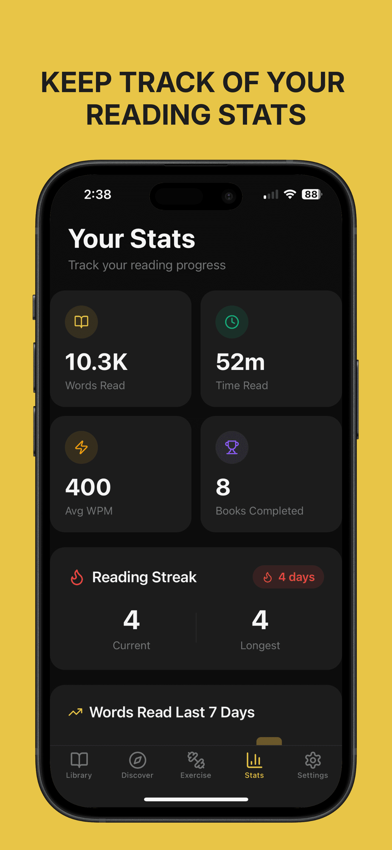 Train yourself to read 3x faster on iOS screenshot 5