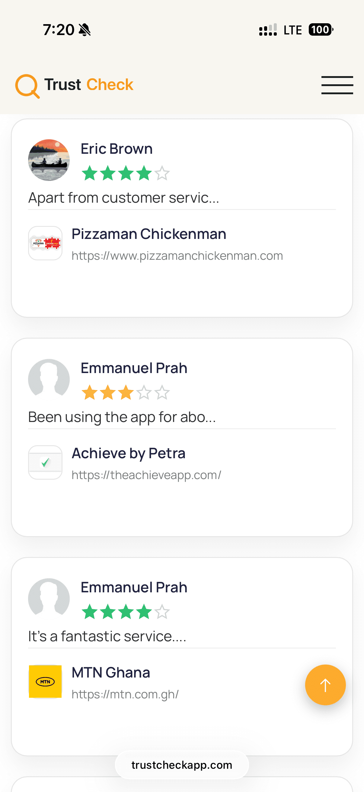 TrustCheck screenshot 2