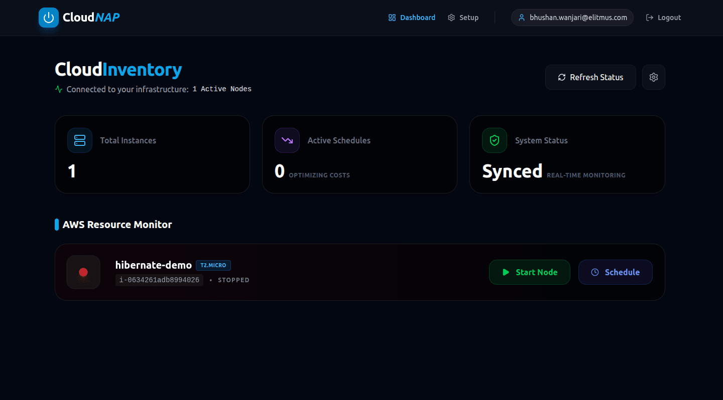 CloudNap screenshot 1