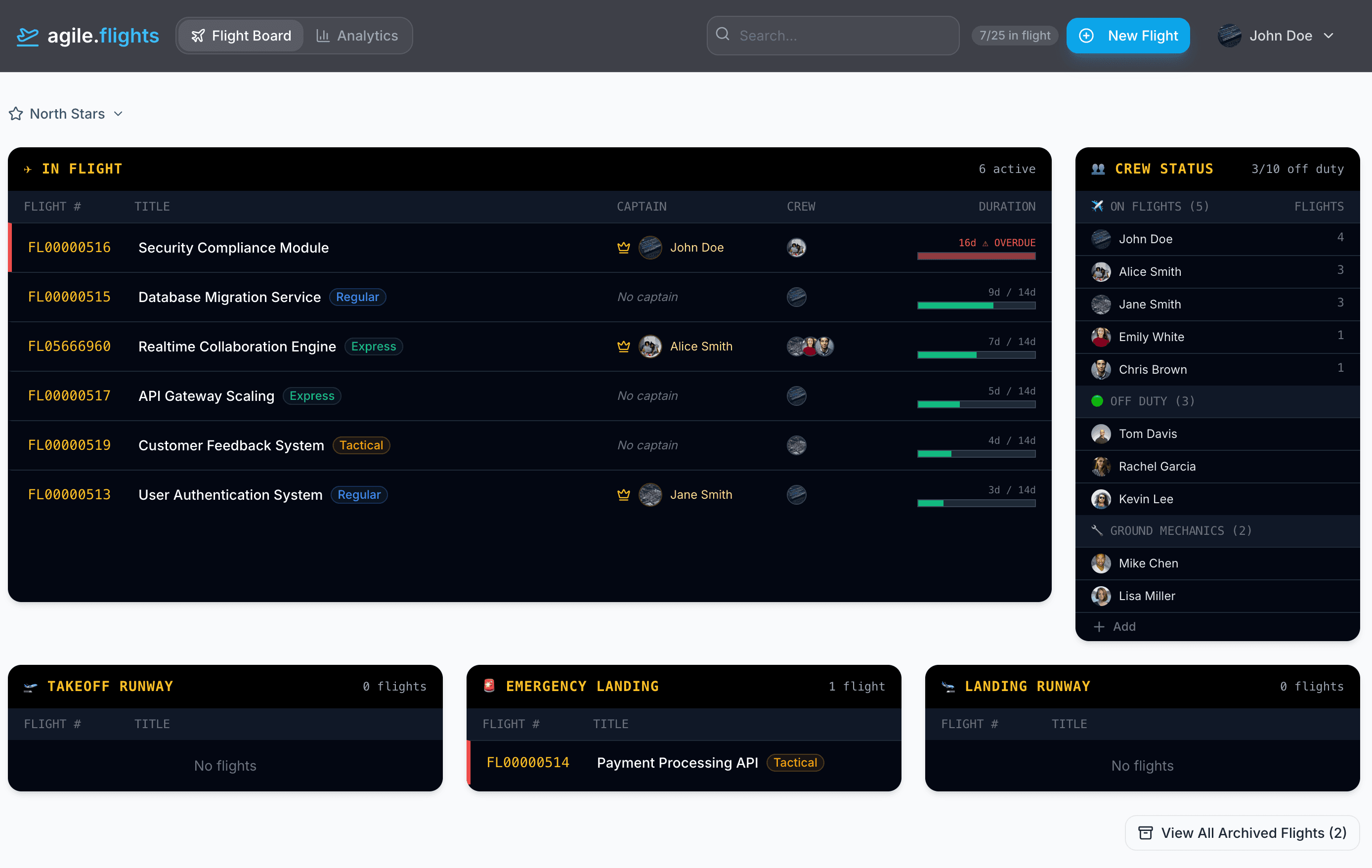 agile.flights screenshot 2