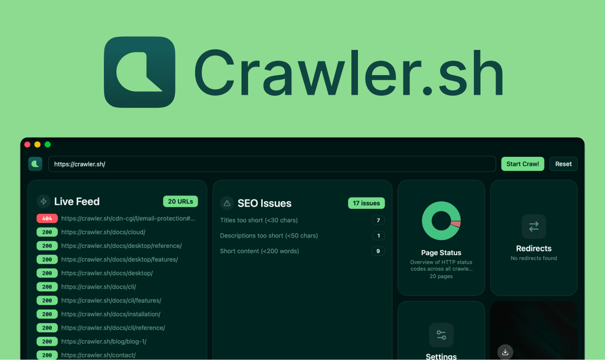 Crawler.sh screenshot 3