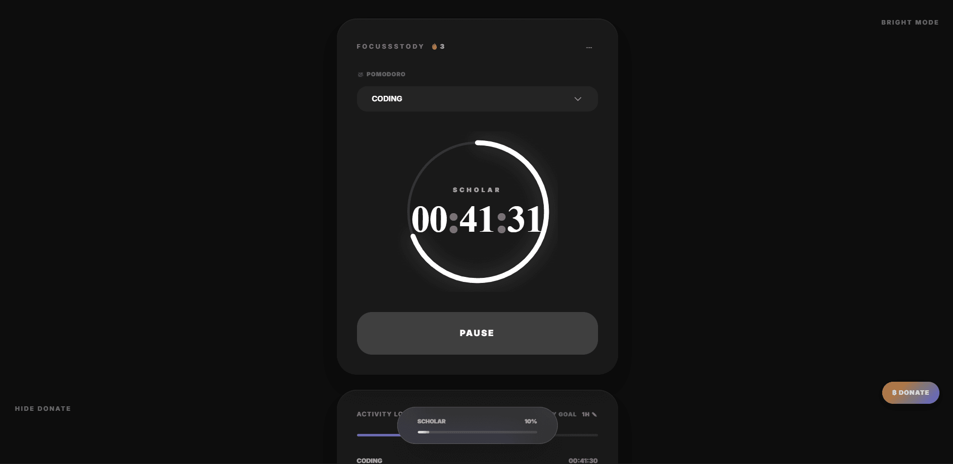 Focussstody screenshot 2
