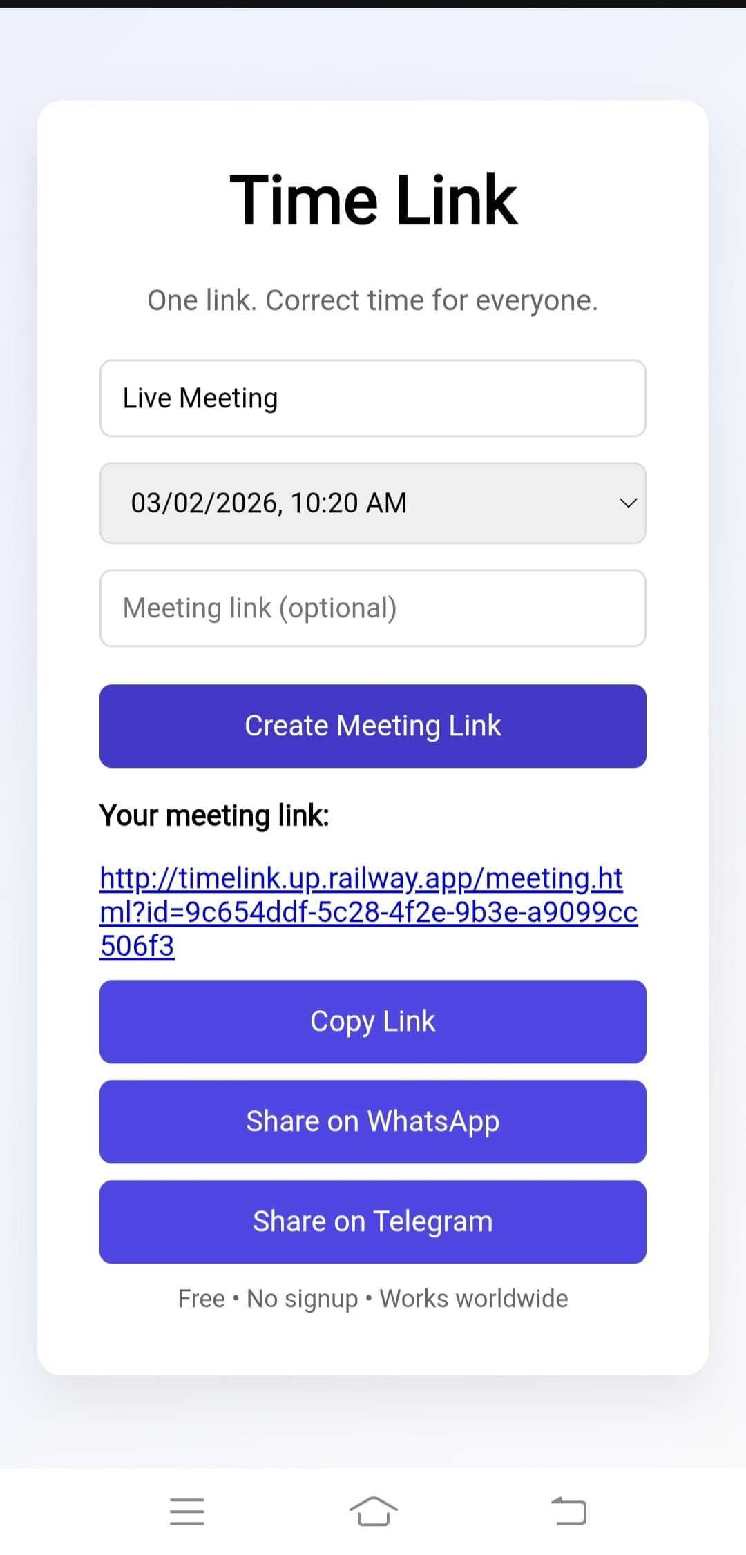 Time Link screenshot 3