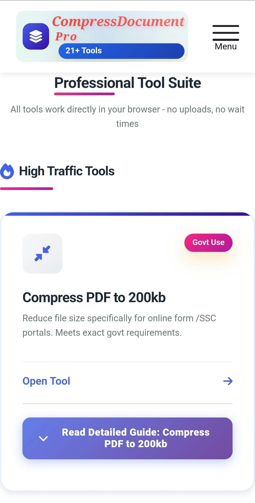 CompressDocument Pro screenshot 2