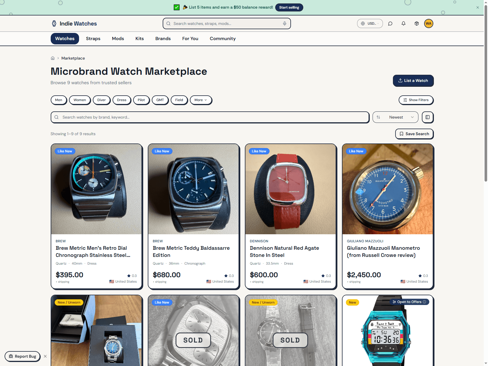 Indie Watches screenshot 1