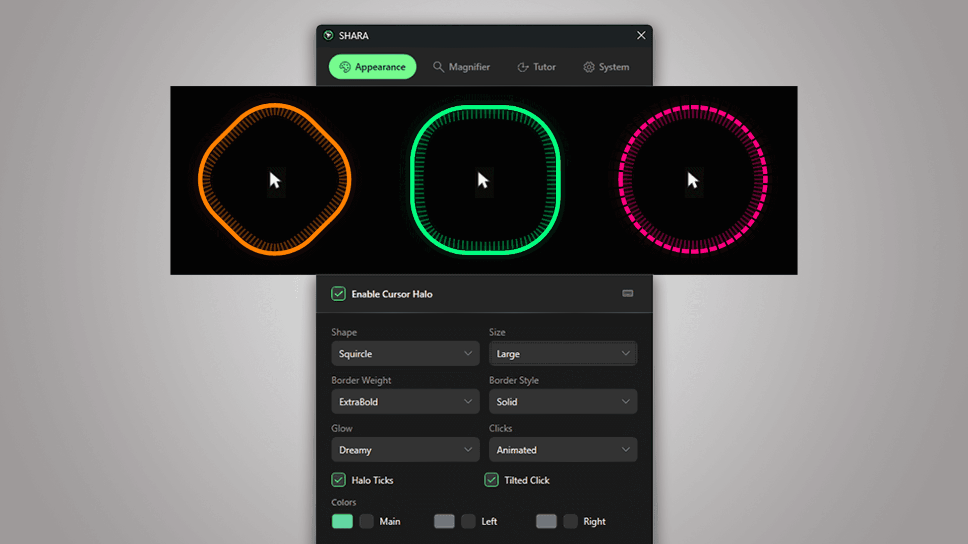 SHARA - Cursor Highlighter & Keystrokes screenshot 1