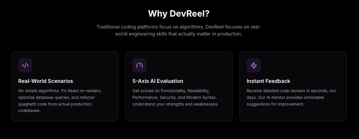 DevReel screenshot 2