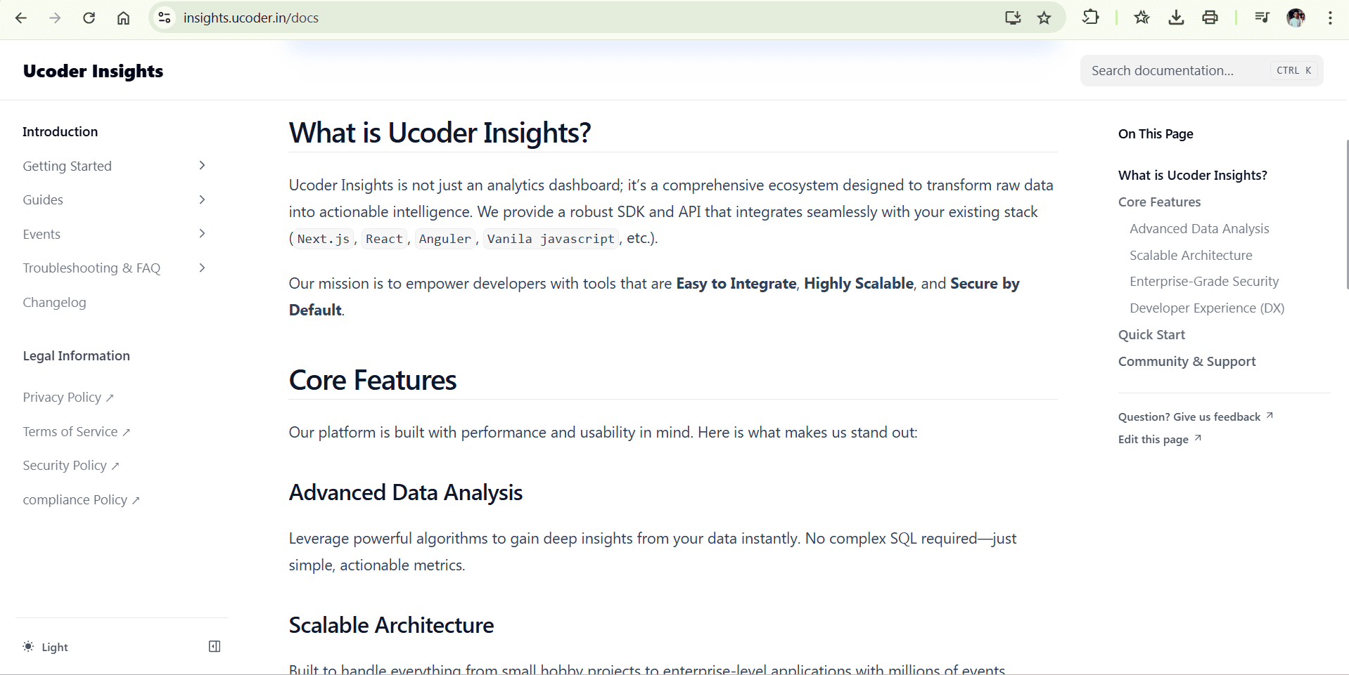 Ucoder Insight screenshot 3