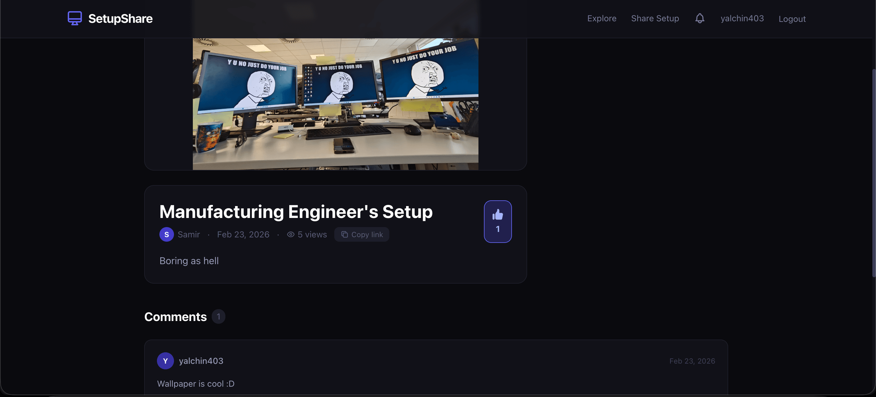 Explore Setups — SetupShare screenshot 2