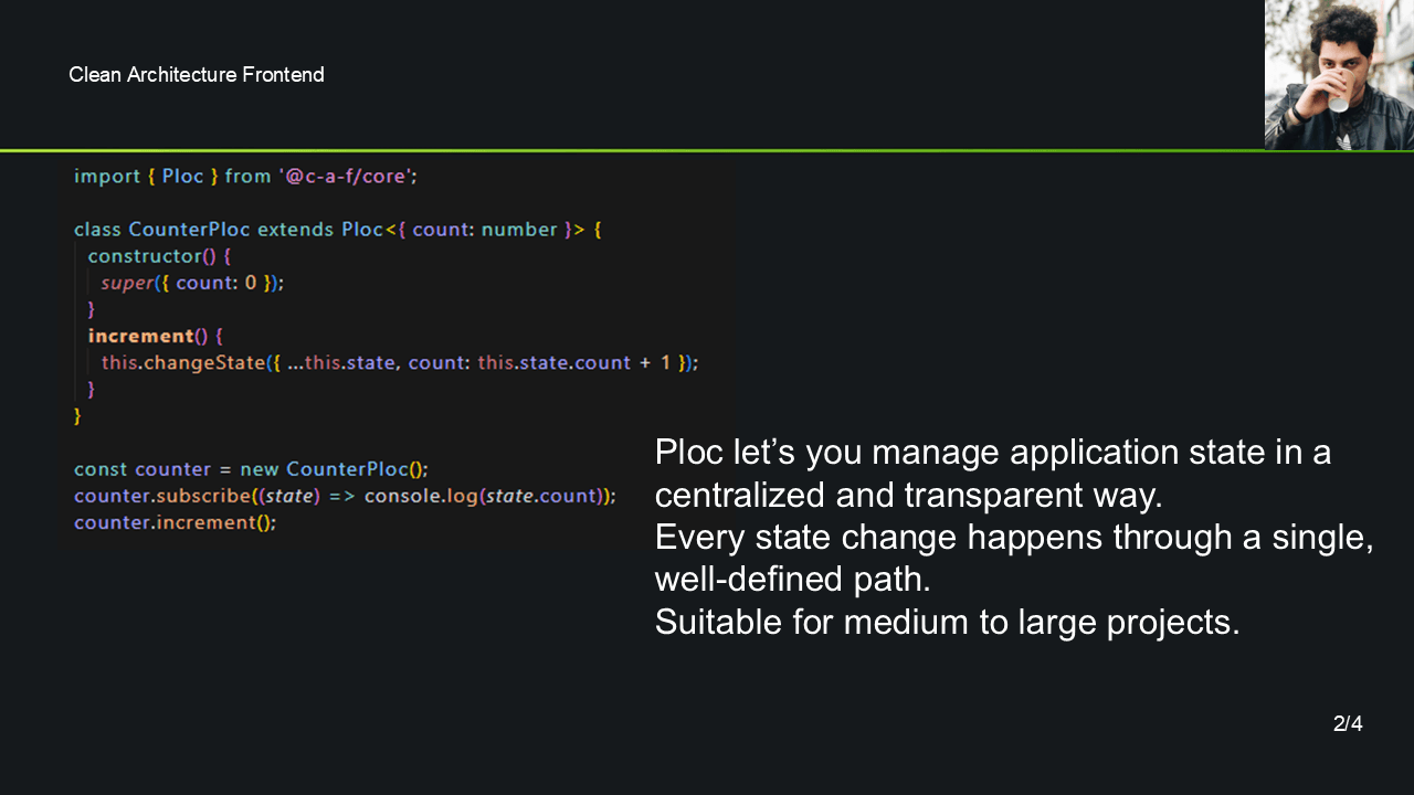 CAF – Clean Architecture Frontend screenshot 1