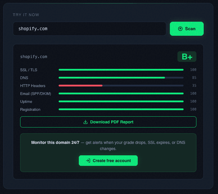 Scanward screenshot 2