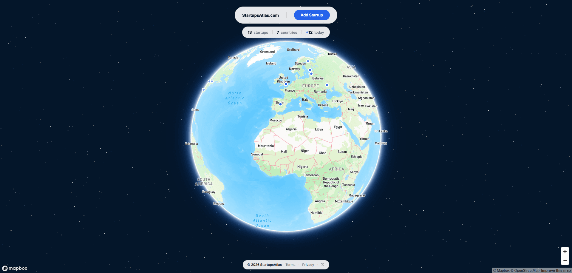 StartupsAtlas screenshot 1