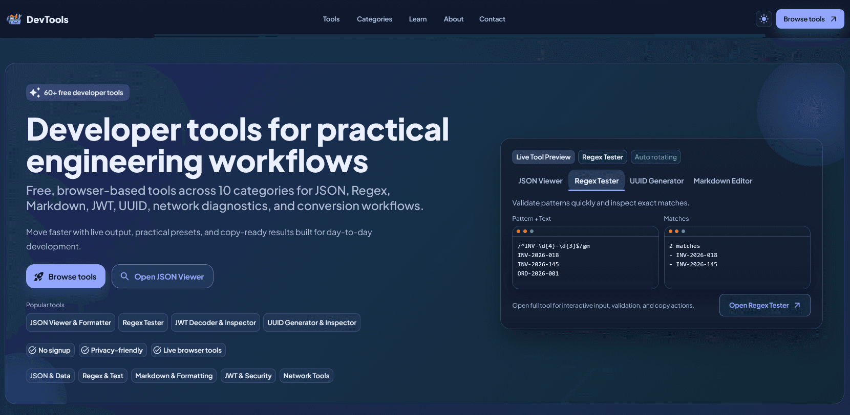 DevTools – 50+ developer tools AIO screenshot 1