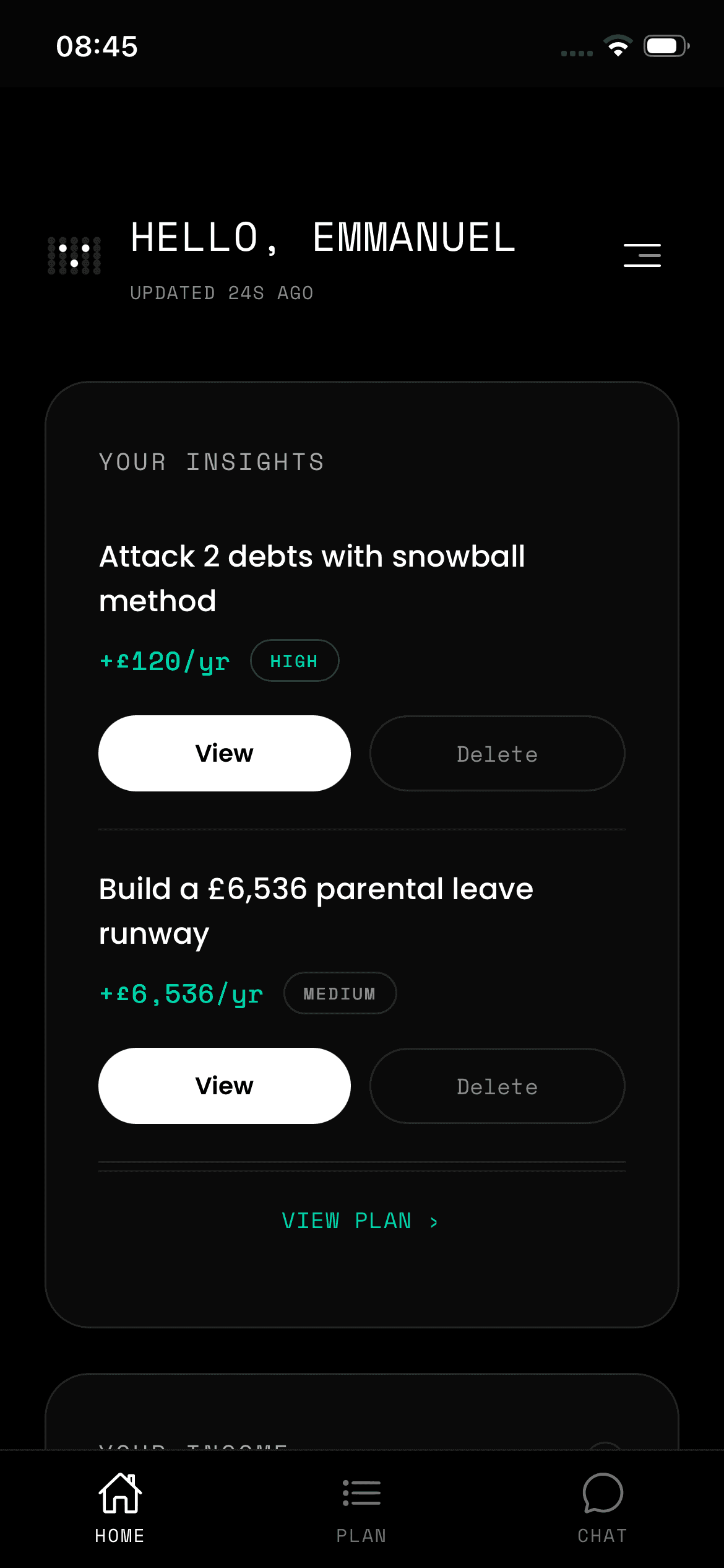 BOCY — AI financial decision assistant screenshot 2