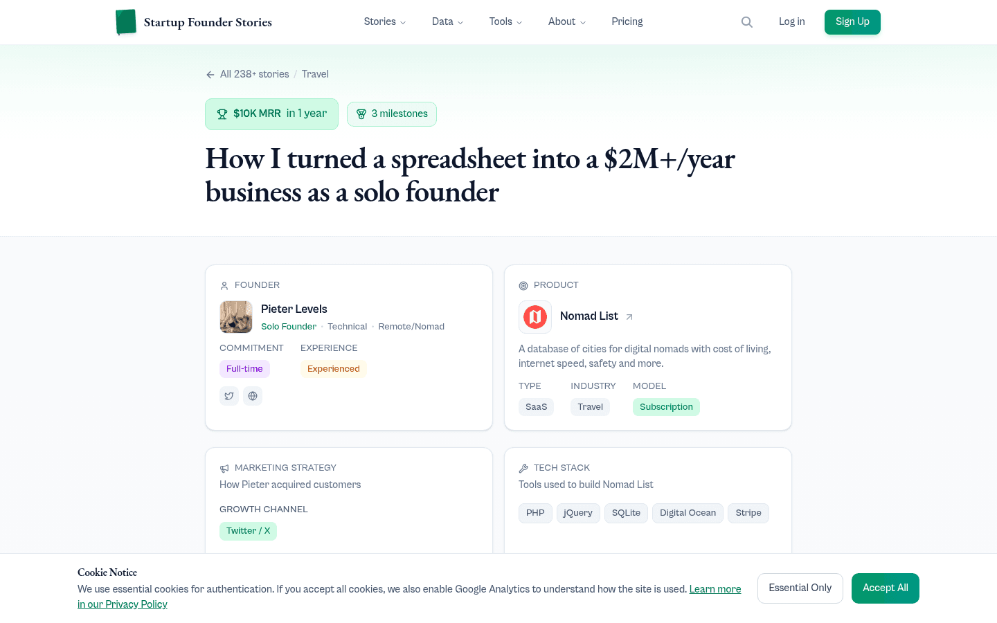 Startup Founder Stories screenshot 1