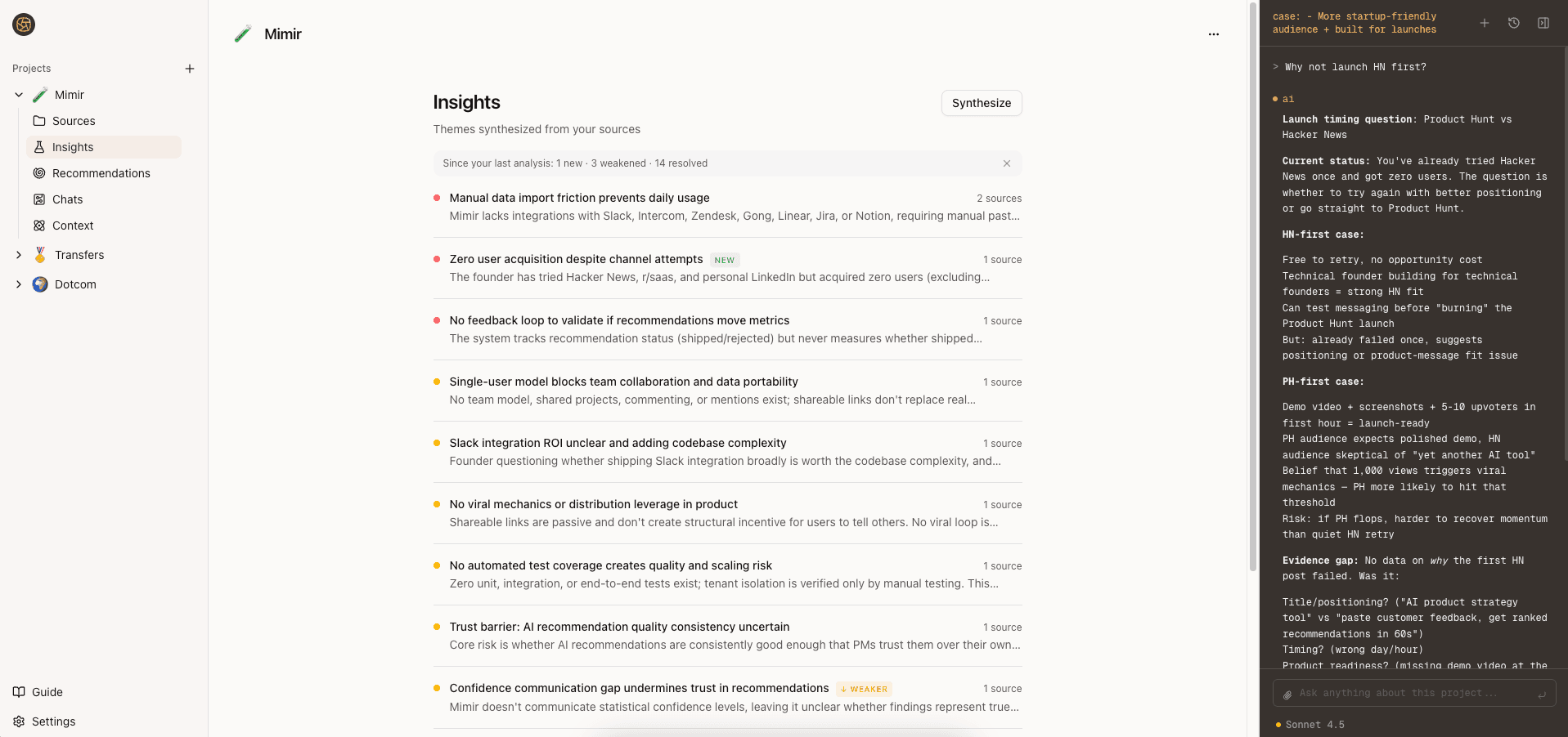 Mimir - Cursor for Product managers screenshot 3