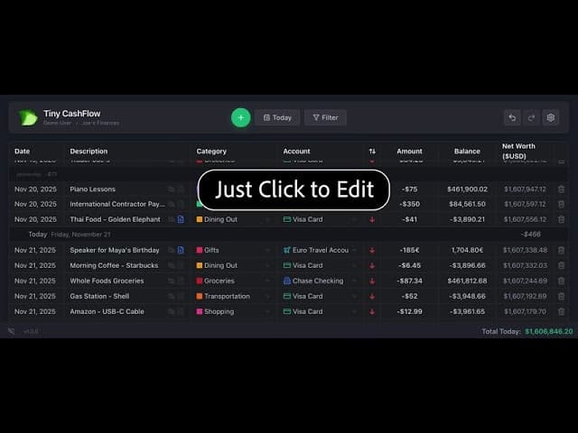 TinyCashflow screenshot 1