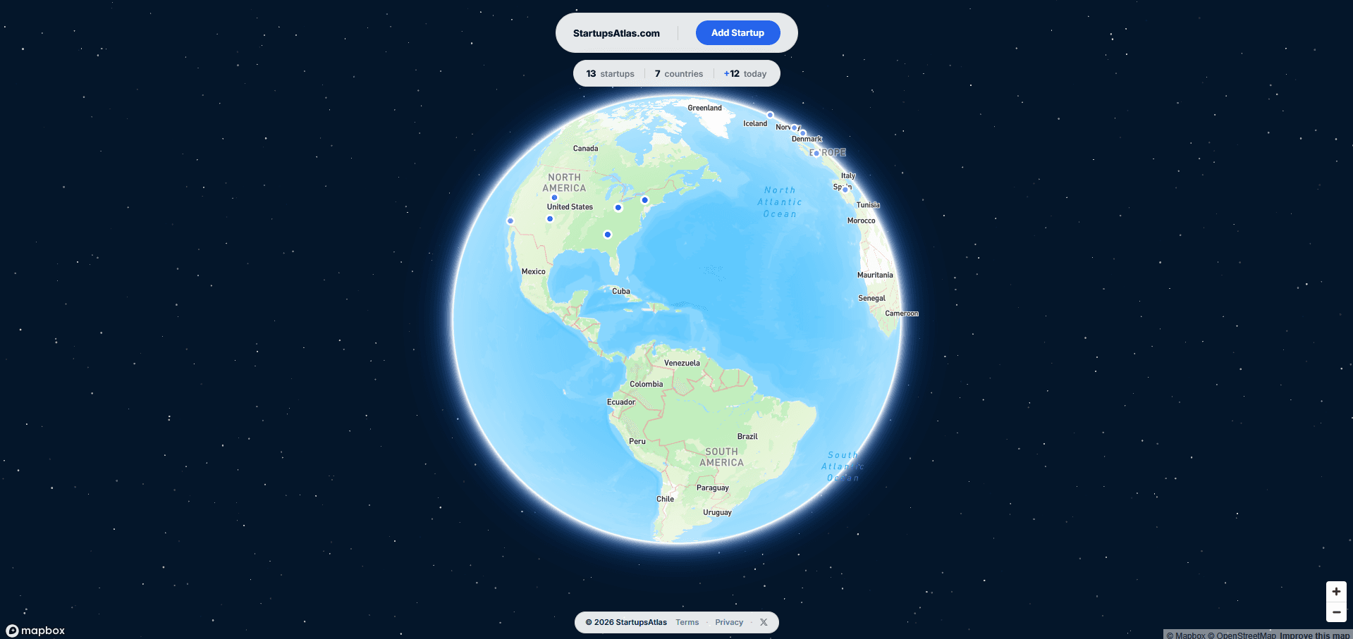 StartupsAtlas screenshot 2