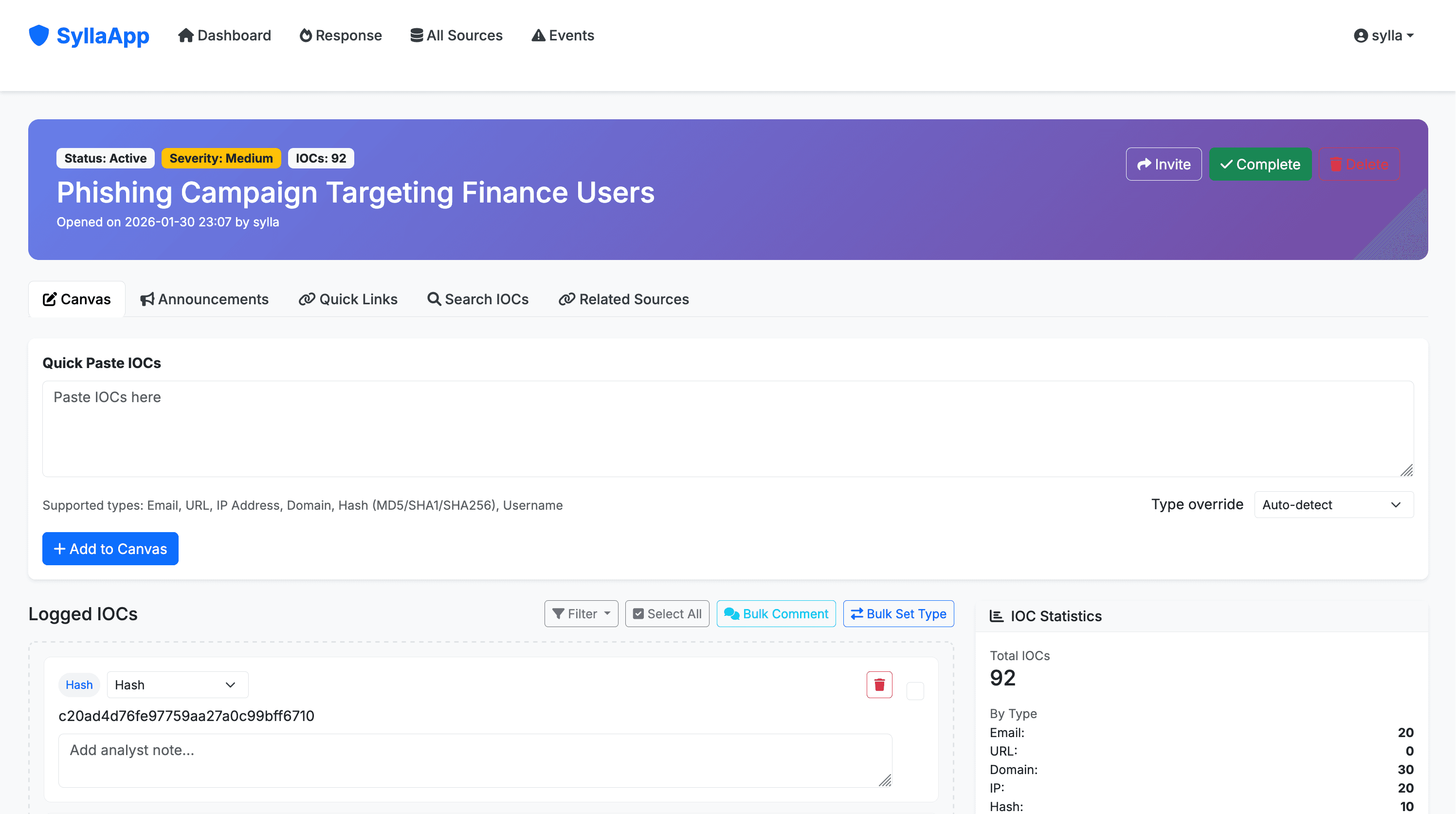 SyllaApp - Analyst Intelligence Platform screenshot 5