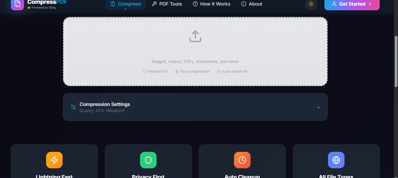 CompressPDF screenshot 1