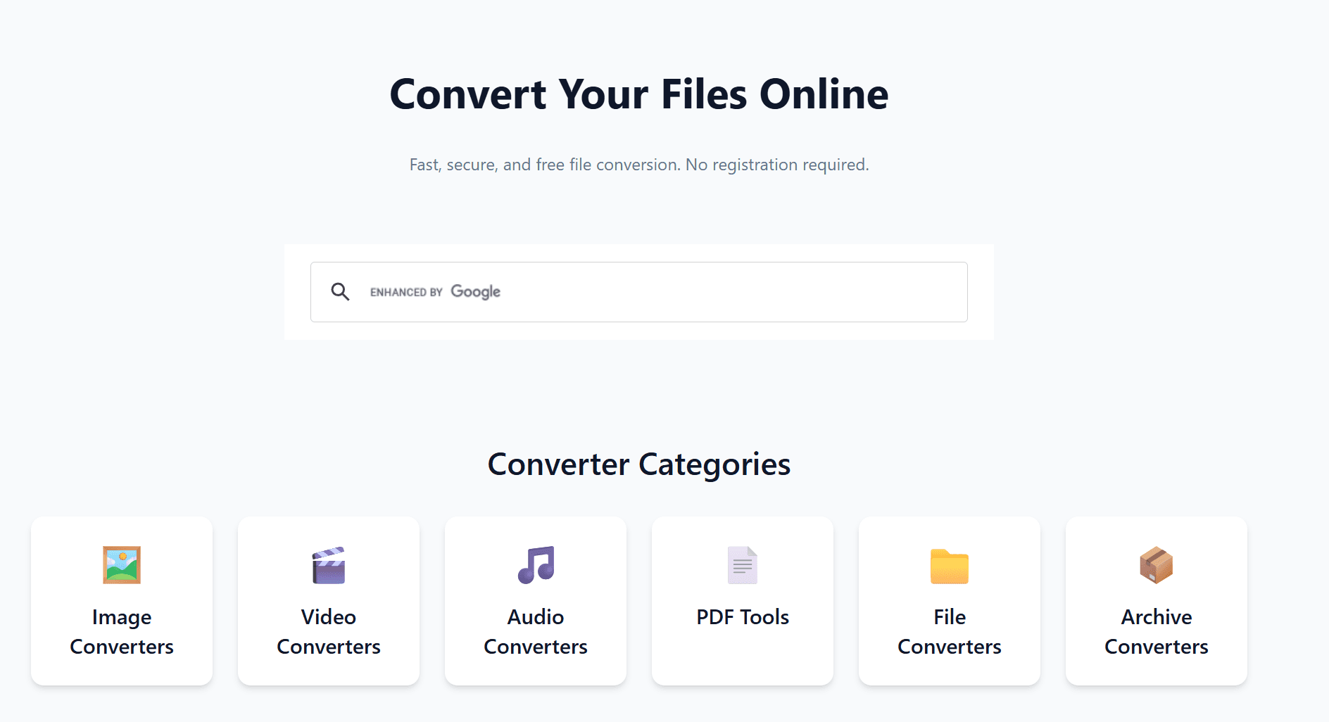 MiConvert - Online File Converter screenshot 1