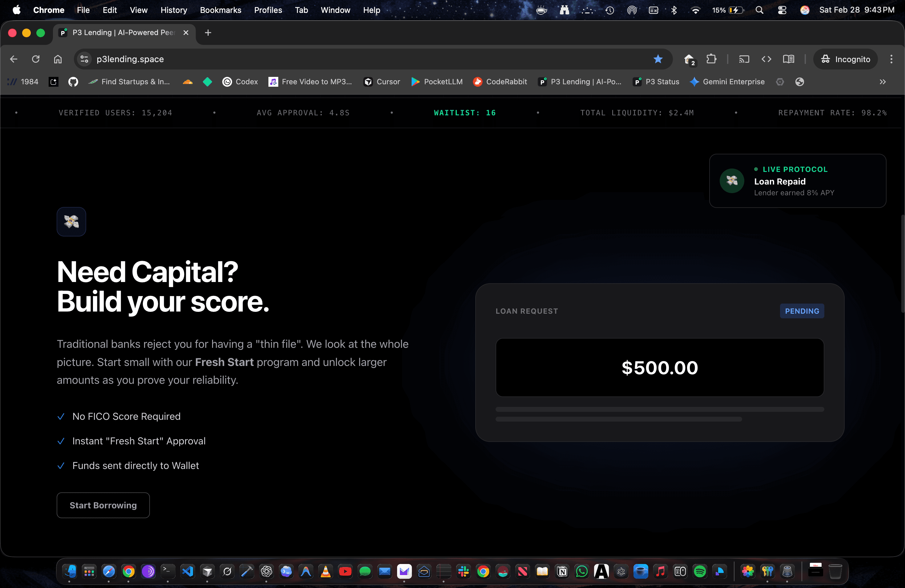 P3 Developer Dashboard screenshot 7