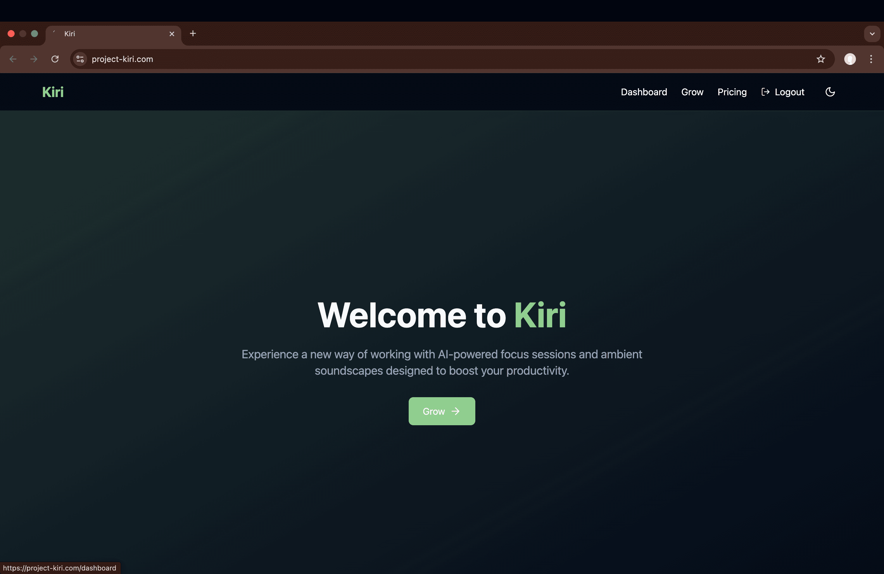 Kiri - Focus Timer screenshot 1
