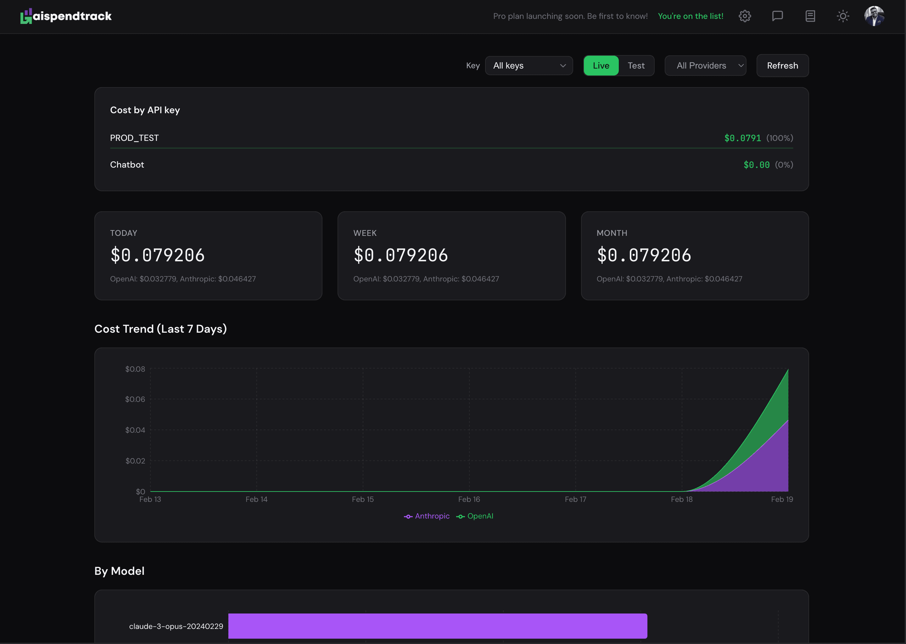 AiSpendTrack screenshot 3
