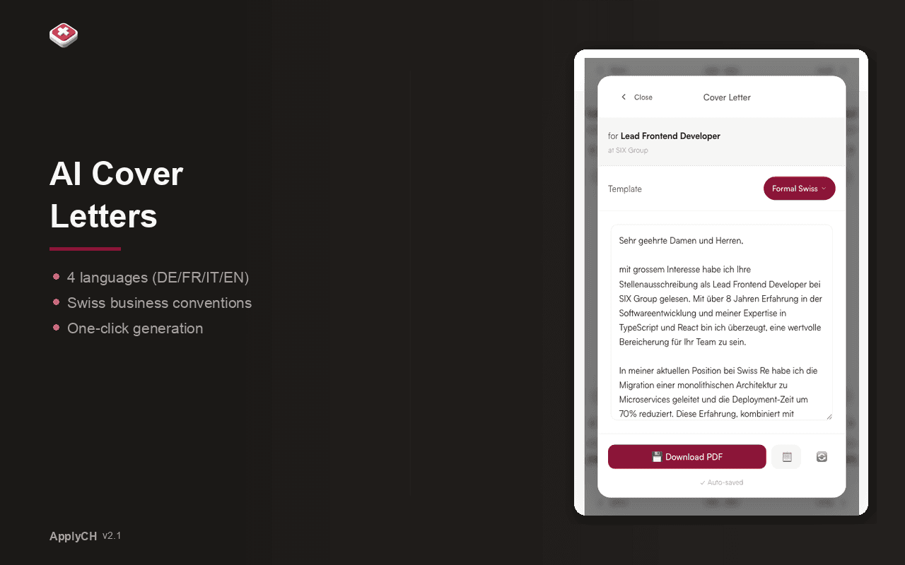 ApplyCH screenshot 5