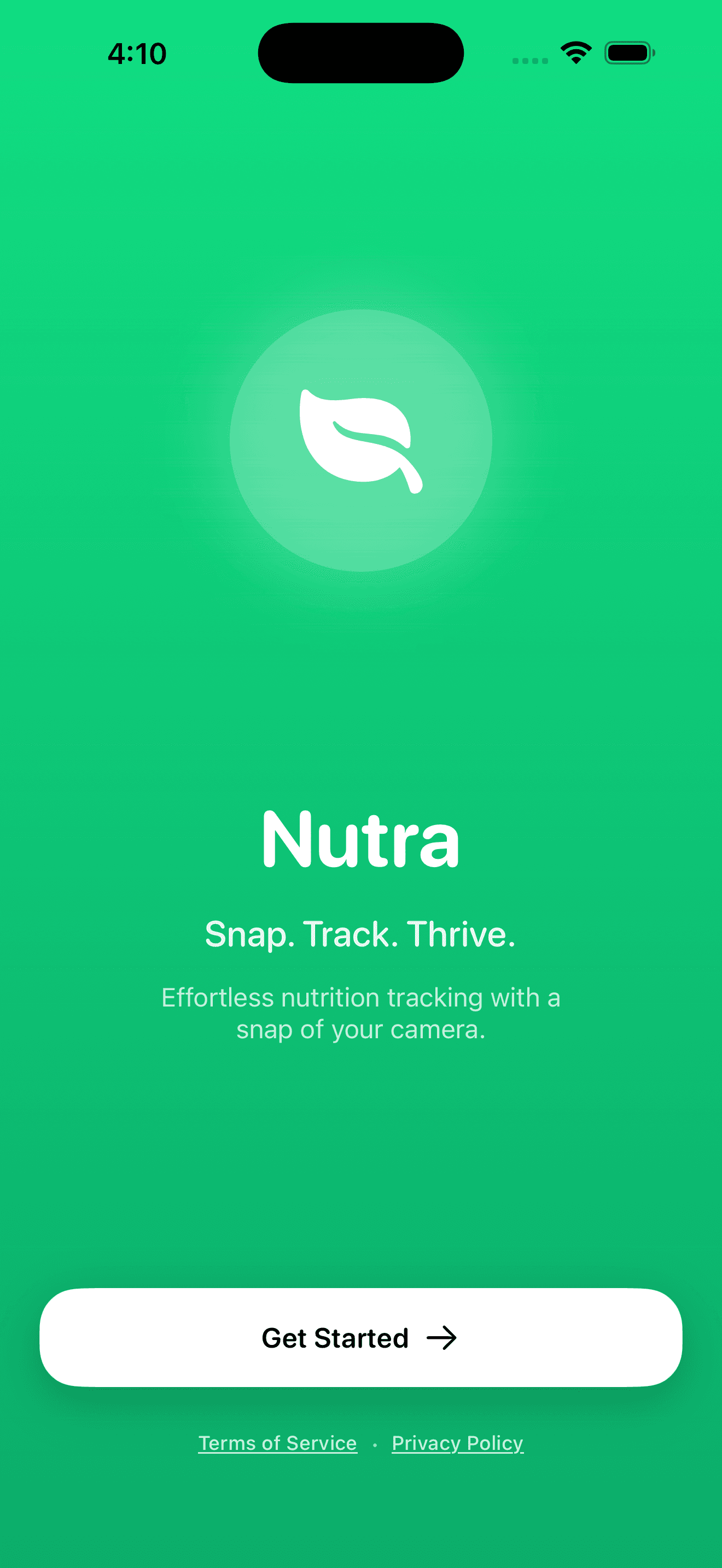 Nutra - AI Nutrition Tracker screenshot 1