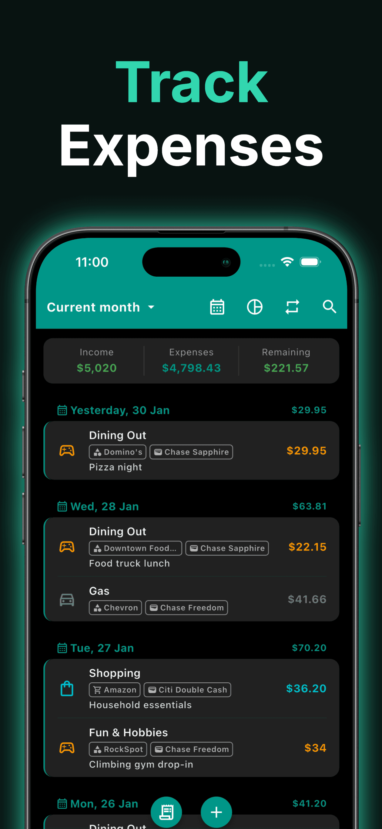 Budgetum screenshot 2