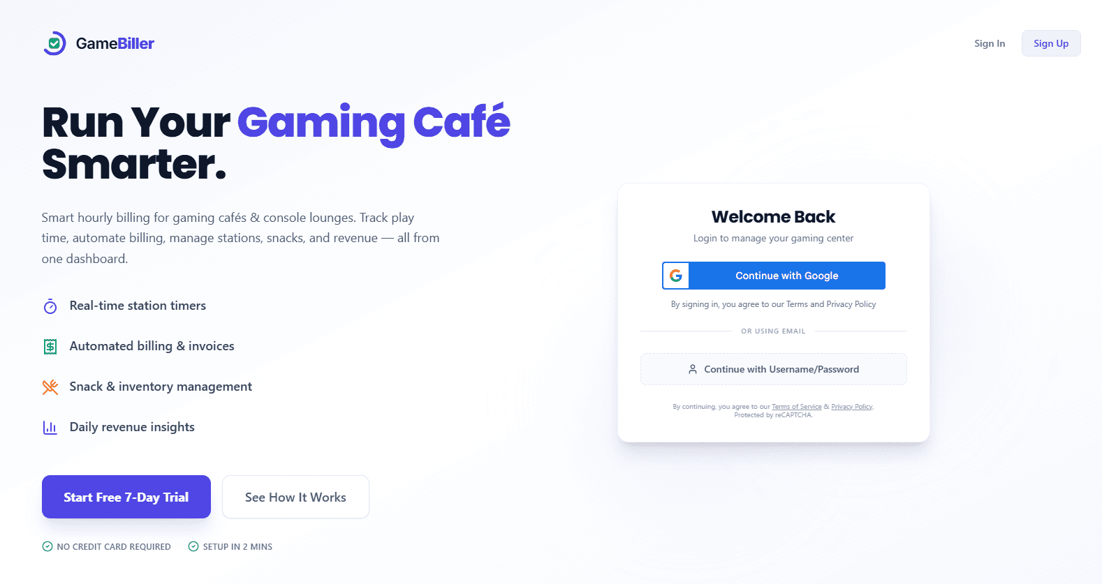 GameBiller screenshot 1