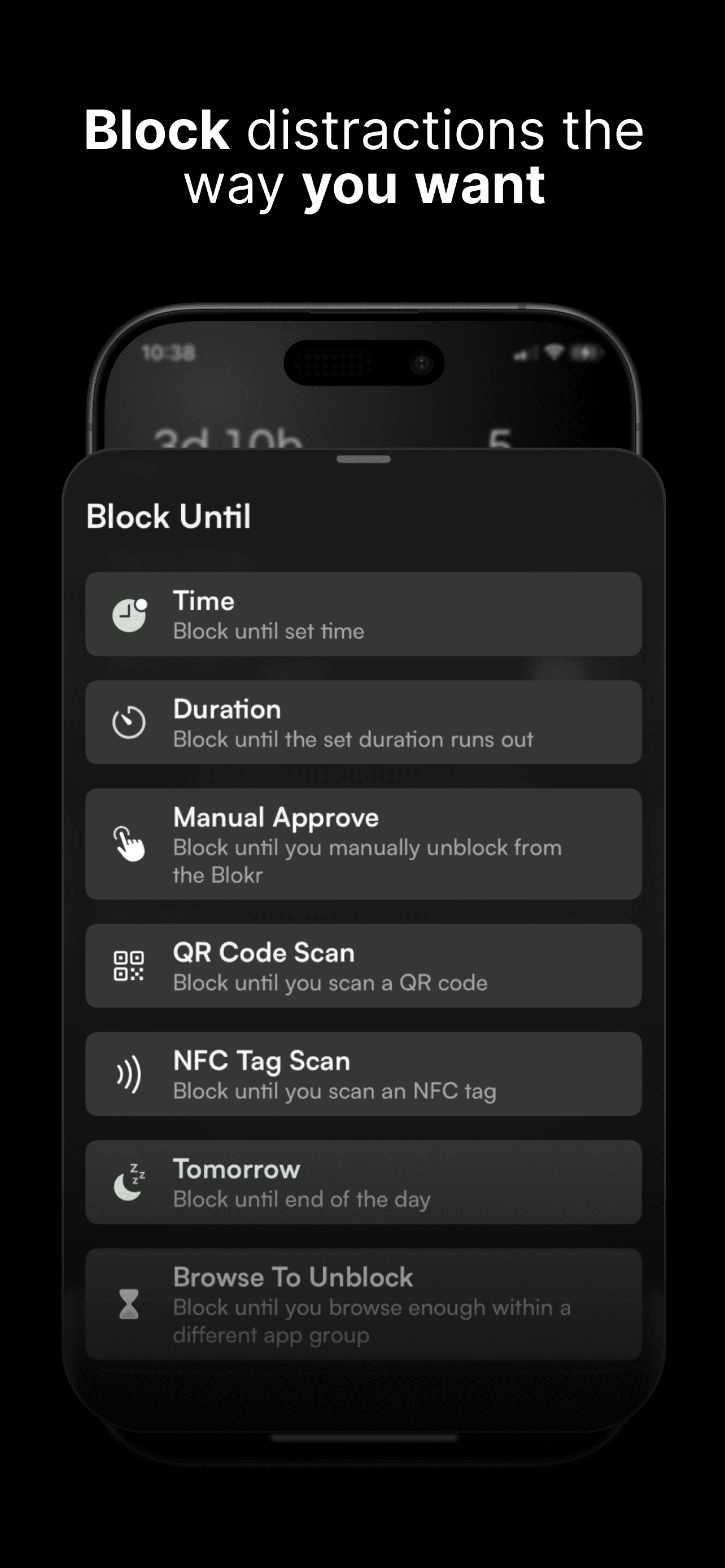 App Blocker for iPhone - Blokr screenshot 3