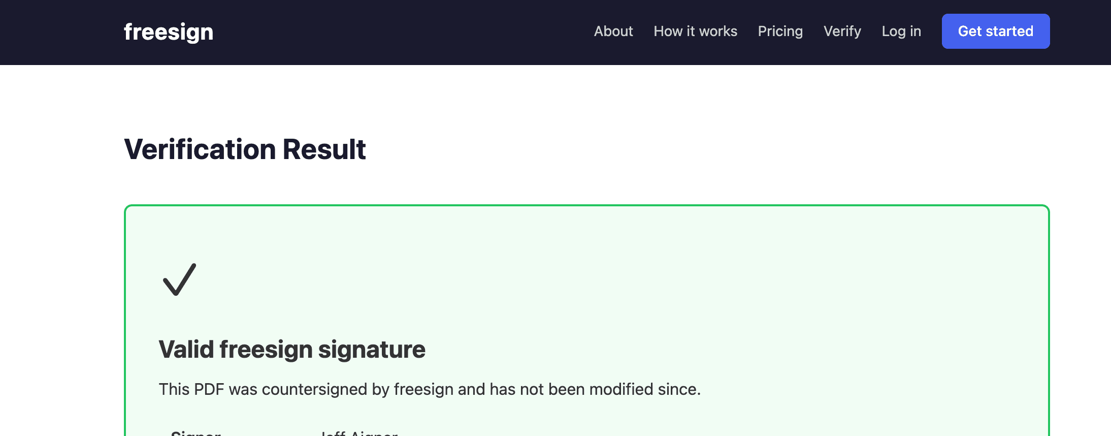 Freesign screenshot 1