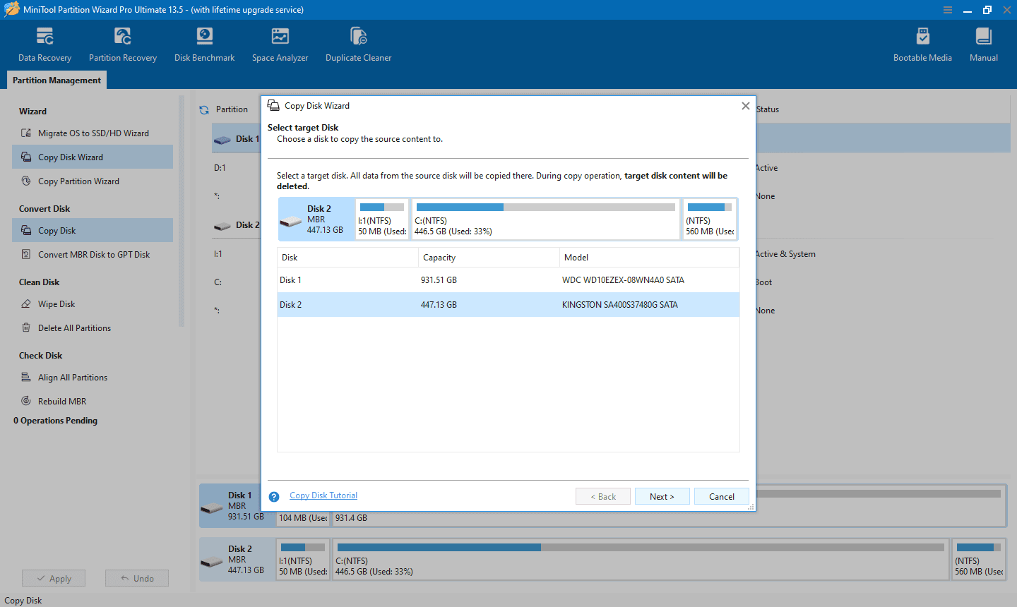 MiniTool Partition Wizard 13.5 screenshot 2