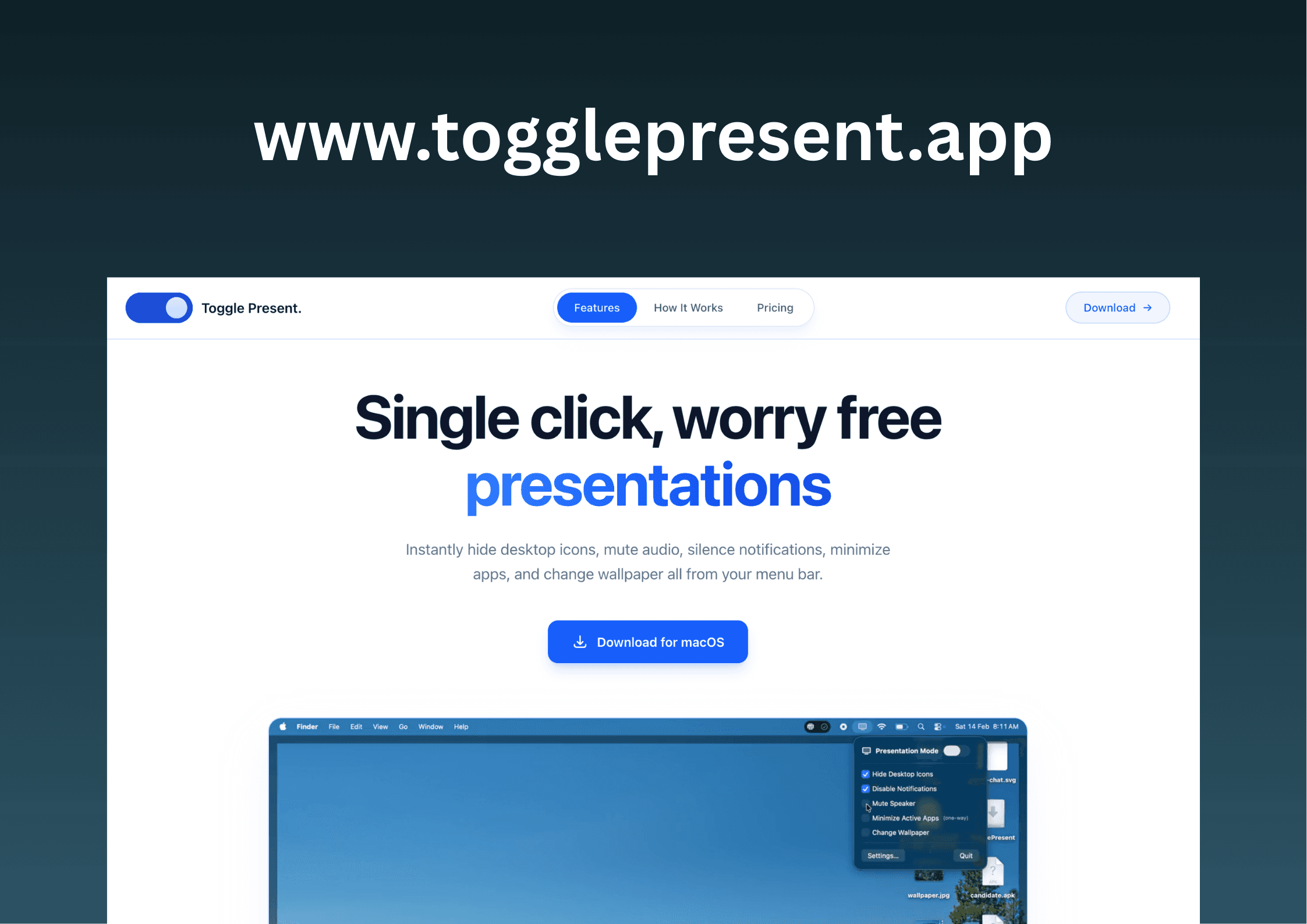 TogglePresent screenshot 1