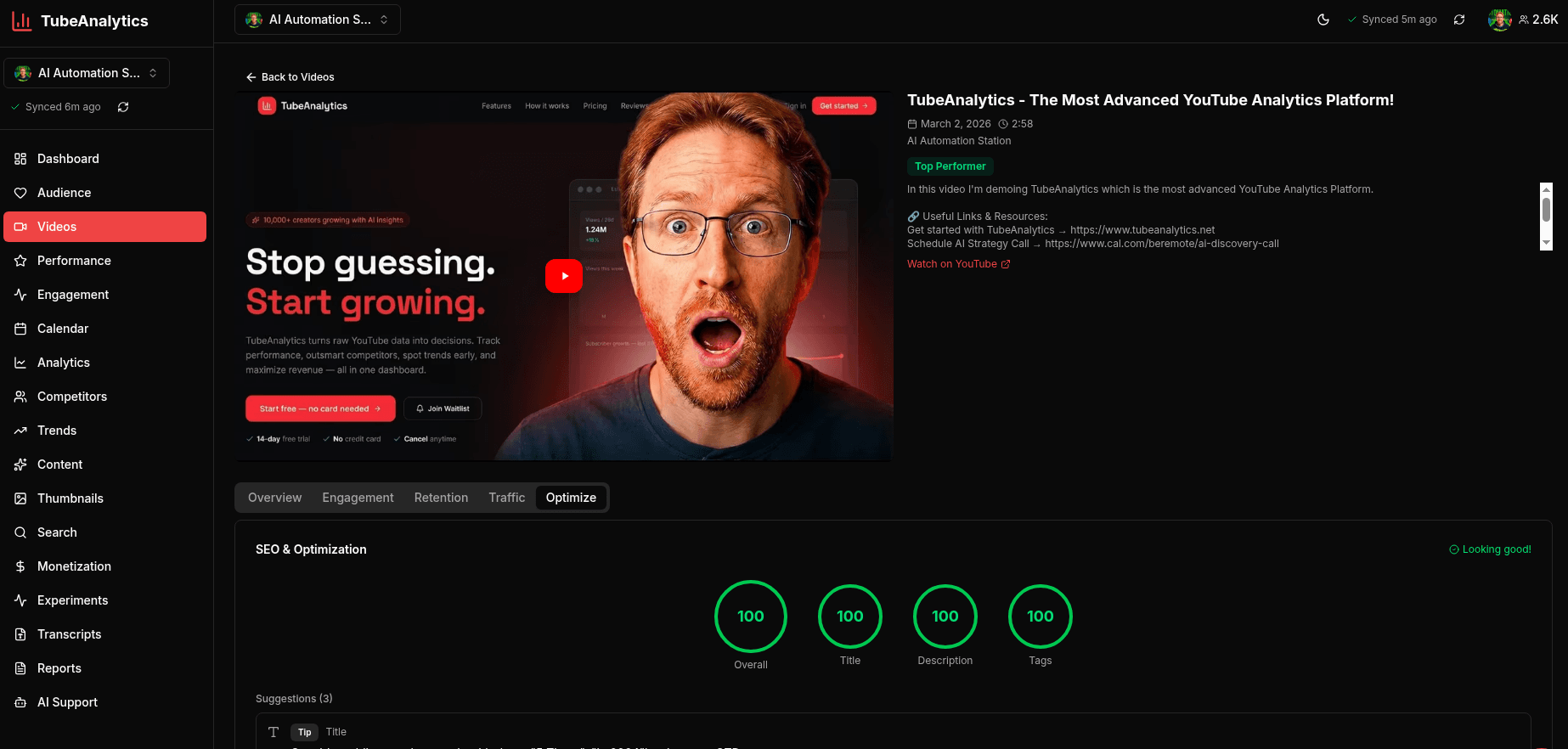 TubeAnalytics screenshot 9