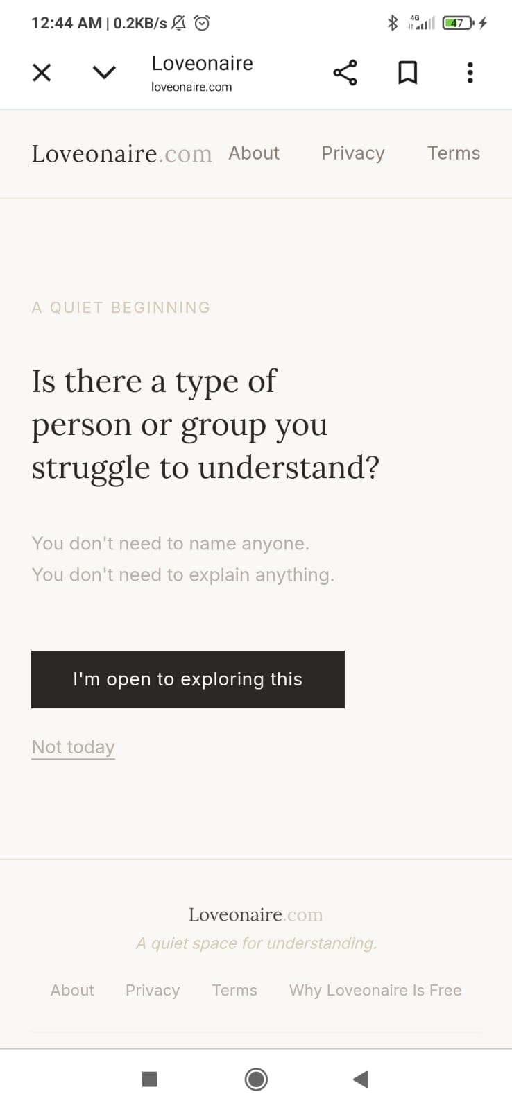 Loveonaire.com screenshot 2