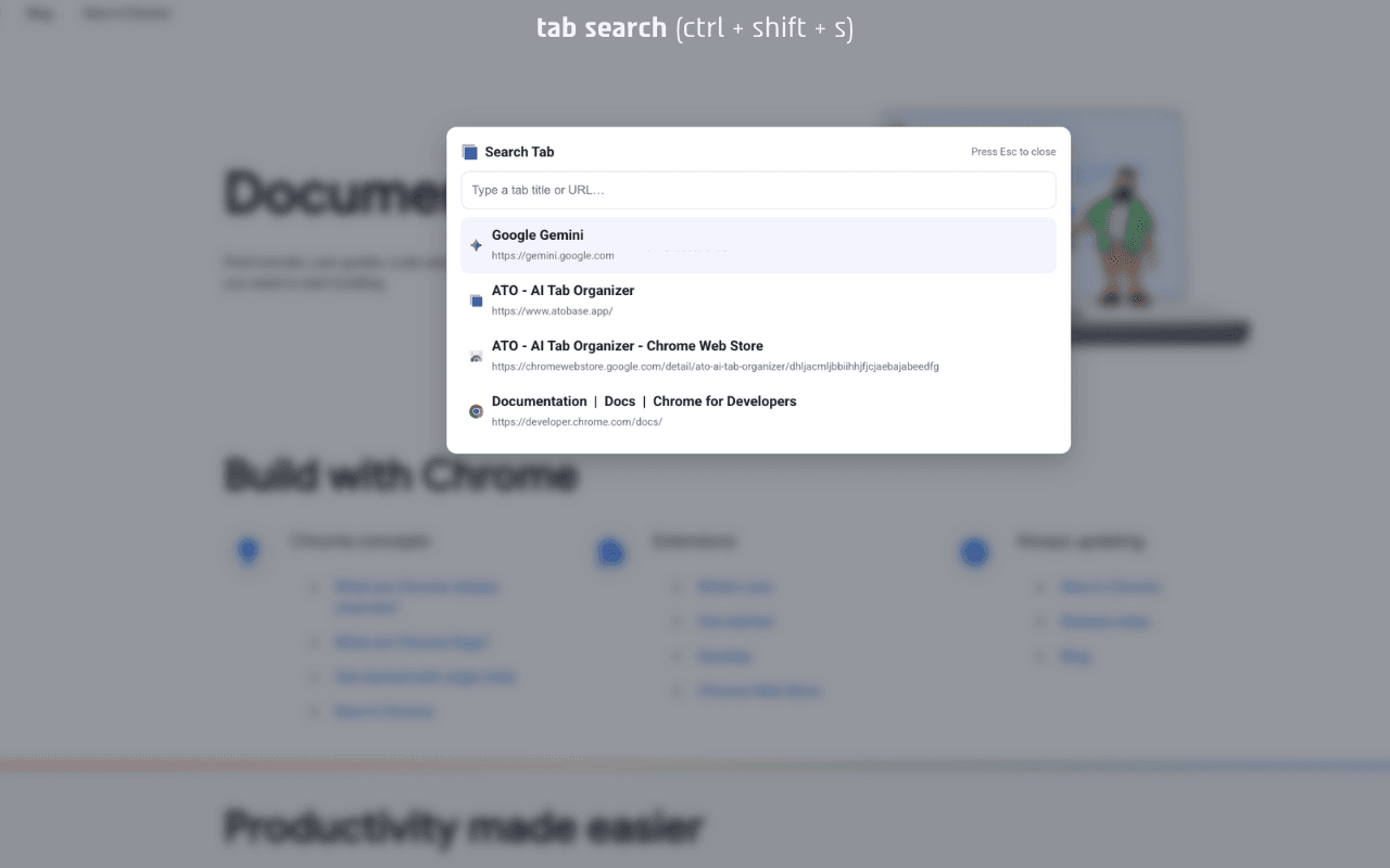 ATO - AI Tab Organizer | Tab Manager screenshot 4