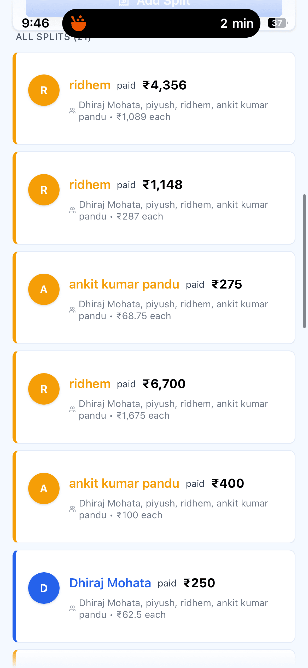 Easy Splitwise screenshot 3