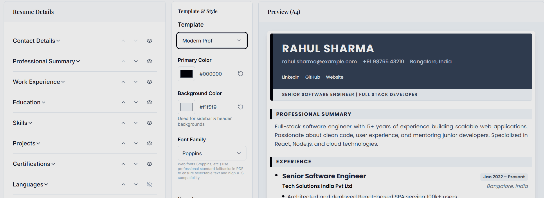 Job CV Maker screenshot 1