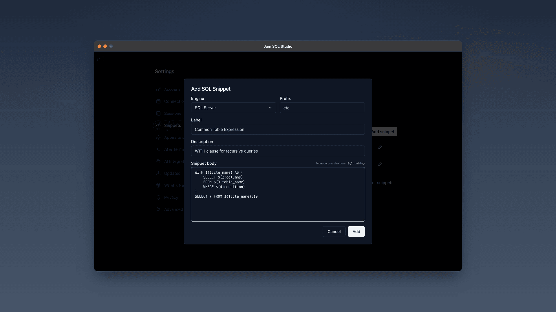Jam SQL Studio screenshot 13